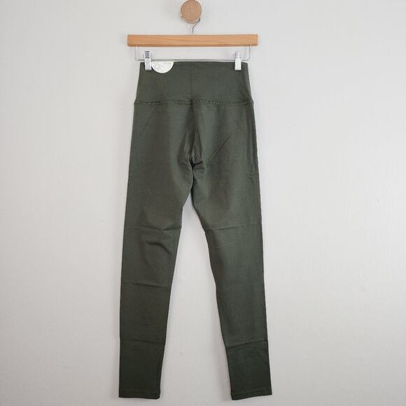 NEW Aerie Offline OG High Waisted Full Length Legging Green Women Medium Long - Picture 9 of 9